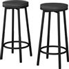VICCO Set di 2 sgabelli da bar Vicco Edmonton Nero 31.5 x 64 cm 2 parti, Model 49414
