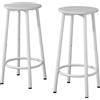 VICCO Set di 2 sgabelli da bar Vicco Edmonton Bianco 31.5 x 64 cm 2 parti, Model 49413