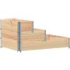 vidaXL Letto rialzato a 3 livelli 120x80 cm in legno di pino massiccio