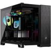 CORSAIR Geh mATX 2500X (vetro temperato) Nero/Absidian Alu
