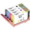 Renkforce La confezione combinata di inchiostri Renkforce sostituisce la confezione combinata HP 912 (6ZC74AE) compatibile con nero, ciano, magenta e giallo RF-I-HP912BKCMY4