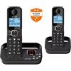 Alcatel Telefono cordless duo con segreteria telefonica Alcatel F860VOICEDUONOIR