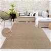 Paco Home Tappeto per interni ed esterni, terrazza e balcone, resistente alle intemperie, monocolore con struttura, dimensioni 160x230 cm
