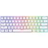 Savio WHITEOUT X2 BLUE tastiera universale USB QWERTY bianca