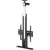 Maclean Supporto regolabile elettricamente in altezza per TV, 32''-55'', montaggio a soffitto e a pavimento VESA 400x400, max 50kg, MC-976
