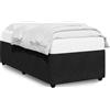 vidaXL Struttura letto nera 80x200 cm in velluto