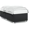 vidaXL Struttura letto nera 80x200 cm in Pelle finta