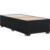 vidaXL Struttura letto nera 90x190 cm in velluto