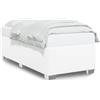 vidaXL Struttura letto bianca 100x200 cm in Pelle finta