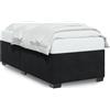 vidaXL Struttura letto nera 90x200 cm in velluto