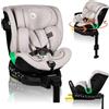 Lionelo Seggiolino auto Lionelo Harmony i-Size, base EasyTurn a 360°, ISOFIX e gambe di sostegno, BuckleAlarm, protezione dagli impatti laterali, poggiatesta e schienale regolabili - Beige
