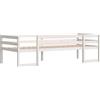 vidaXL Letto per bambini bianco 75x190 cm in legno di pino massiccio