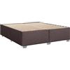 vidaXL Struttura letto senza materasso marrone scuro 200x200 cm tessuto