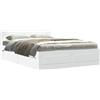 vidaXL Struttura letto con testiera senza materasso bianco 140x190 cm