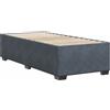 vidaXL Struttura letto senza materasso grigio scuro 80x200 cm velluto