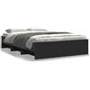 vidaXL Struttura del letto nera 120x200 cm in materiale ligneo