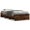vidaXL Struttura letto senza materasso rovere fumé 75x190 cm materiale a base di legno