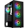 Kolink OBSERVATORY HF MB Case Midi Tower Nero ATX micro ATX Mini-ITX Acciaio Vetro temperato Giocare