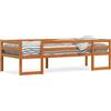 vidaXL Letto per bambini marrone cera 75x190 cm in legno di pino massiccio