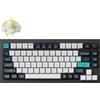 Keychron Tastiera meccanica senza fili Keychron Q1 Max QMK/VIA, QWERTY USA, manopola, nero carbone, Gateron Jupiter Banana Q1M-M4