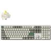 Keychron Tastiera meccanica senza fili Keychron Q6 Max QMK/VIA, QWERTY US, manopola, guscio bianco, Gateron Jupiter Banana Q6M-P4