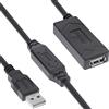 InLine Prolunga attiva InLine® USB 2.0, spina/presa USB-A, 20 m