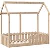 vidaXL letto per bambini casa letto 70x140 cm in legno di pino massiccio