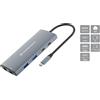 Conceptronic DONN06G CONCEPTRONIC 10-1 Dock USB-C->HDMI,2xUSB-C,100WPD,+ 20cm gr