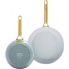 GreenPan Padova, Rotondo, Padella, Blu, Vetroceramica, 220 °C, Alluminio