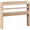 vidaXL Testata con ripiani 100 cm in legno di pino massiccio