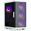 Zalman case M4 White / miniT / 4x 120mm ARBG fan / 2xUSB 3.0 / 1xUSB 2.0 / vetro temperato / bianco