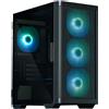 Zalman case M4 Black / miniT / 4x 120mm ARBG fan / 2xUSB 3.0 / 1xUSB 2.0 / vetro temperato / nero