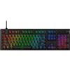 HP HyperX Alloy Rise - Tastiere da gioco, Dimensioni complete (100%), Cablate, USB, Interruttore meccanico, LED RGB, Nero