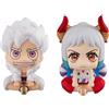Megahouse Statua in PVC One Piece Look Up Monkey D. Luffy Gear Fifth & Yamato 11 cm (con regalo)