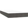 vidaXL Materasso a molle insacchettate grigio scuro 100x210x20 cm in velluto