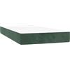 VidaXL 4016567, Materasso a molle, Rigidità media, Verde, Bianco, Poliestere, Adulti, Schiena, Addome