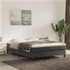 vidaXL Materasso a molle, Grigio scuro, 120X210X20 Cm, velluto Lumarko!