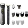 Philips Tagliacapelli multifunzione Philips MG9540/15 Serie 9000, grigio, 0,2 mm, 2 cm, 0,2 mm, barba, orecchie, viso, baffi, naso, batteria ricaricabile