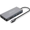 Atlantis Land A04-TC_DK46 replicatore di porte e docking station per laptop Cablato USB 3.2 Gen 1 (3.1 Gen 1) Type-C Grigio