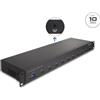 DELOCK 19" Industrie Hub 10x USB 10 Gbps Typ-A