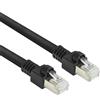 ACT Nero 20 metri S/FTPCat.7 Rohkabel PUR cavo patch flessibile senza strappi con connettori RJ45 (conforme a CAT6A) (FB8520)