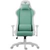 SENSE7 Sedia da gaming SENSE7 Spellcaster FUKU in ecopelle nera - Sedia da ufficio ergonomica per scrivania, fino a 150 kg, con funzione di oscillazione, poltrona direzionale, poltrona per PC
