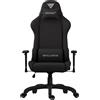 SENSE7 Spellcaster FUKU Sedia da gaming in Alcantara nera - Sedia da ufficio ergonomica, sedia da scrivania per PC, sedia da gaming, 150 kg, schiuma a freddo, poltrona direzionale