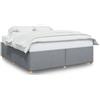 vidaXL Struttura letto senza materasso grigio chiaro 200x200 cm tessuto