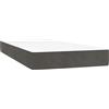 vidaXL Materasso a molle, Grigio scuro, 90X220X20 Cm, velluto Lumarko!