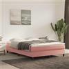 vidaXL Materasso a molle, rosa, 140X210X20 Cm, tessuto Lumarko!