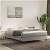vidaXL Materasso a molle, grigio chiaro, 140X210X20 Cm, velluto Lumarko!