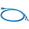 ACT Blue 10 metri di cavo patch slimline per datacenter LSZH U/FTP CAT6A, senza strappi, con connettori RJ45 (DC7610)