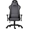 SENSE7 Sedia da gaming SENSE7 Spellcaster FUKU in tessuto grigio - Sedia da ufficio ergonomica, sedia da scrivania, poltrona direzionale fino a 150 kg, funzione oscillante, rotelle per pavimenti duri