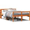 vidaXL Struttura letto con testiera senza materasso Wax brown 150x200 cm